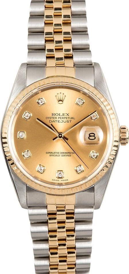 rolex lady datejust champagne|Rolex Datejust 36mm 16233.